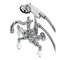 Kingston Brass CA1012T1 3-3/8" Tub Wall Mount Clawfoot Tub Faucet with Hand Shower, Polished Chrome CA1012T1 - alternate 1